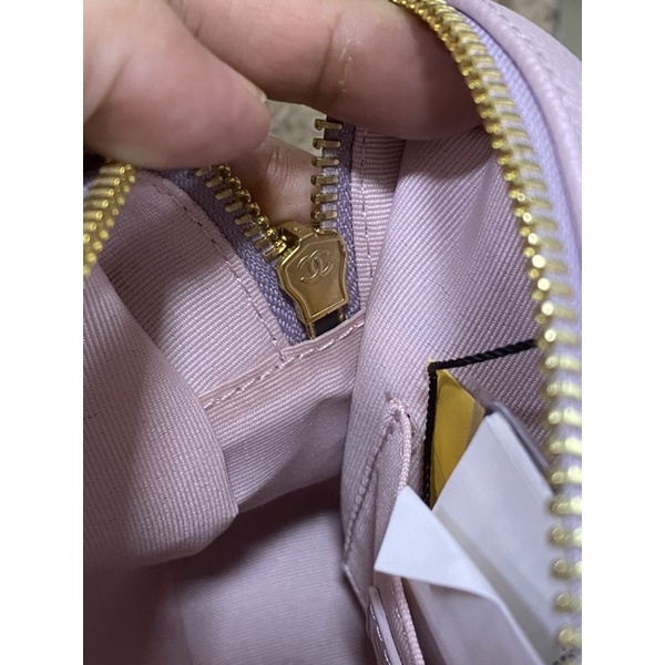 Túi xách hộp hồng nhũ size 18