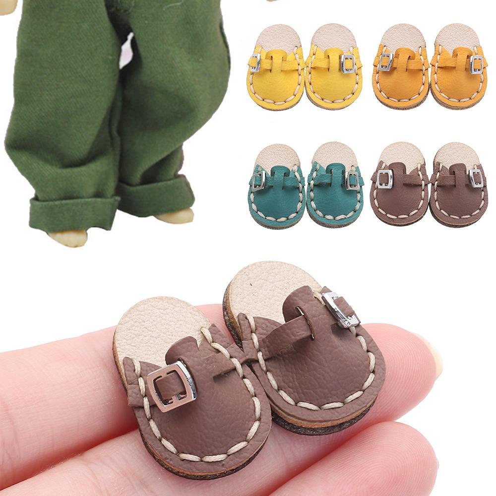 Giày Búp Bê Handmade Bằng Da Bò Có 4 Màu Dễ Thương