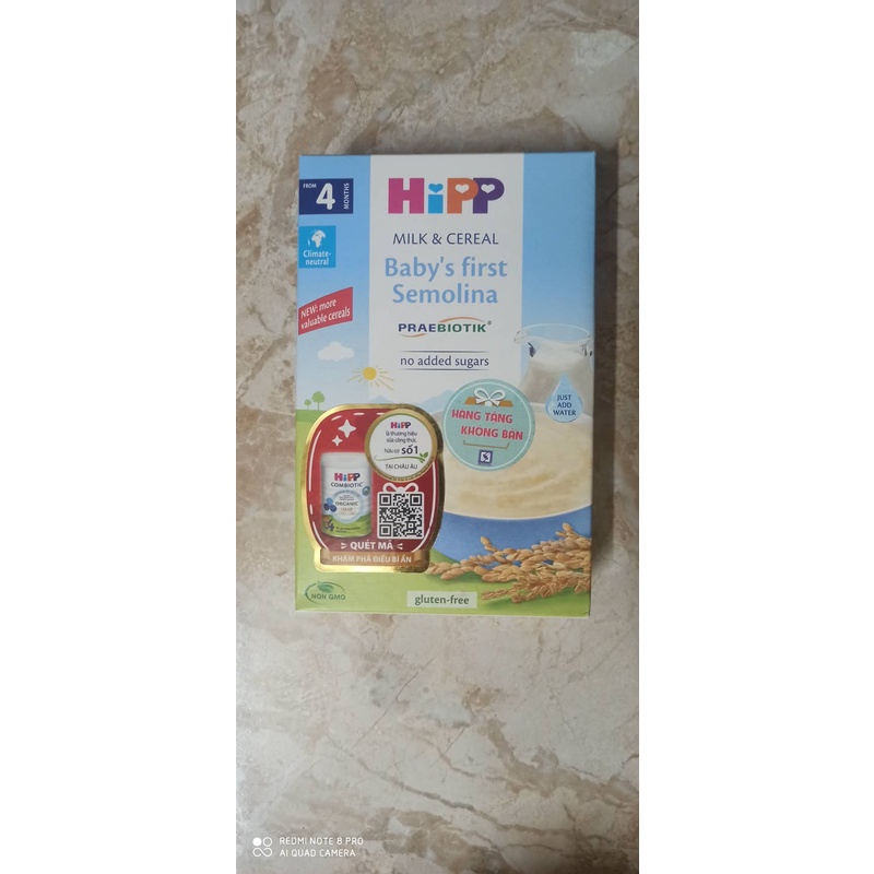 Bột Ăn Dặm HIPP 4M+ cho bé