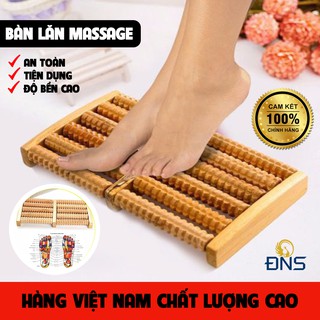 Bàn lăn massage chân gỗ 5 hàng bấm huyệt thư giãn lưu thông máu
