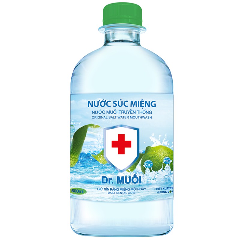 Nước súc miệng Dr. Muối hương vỏ chanh 1000ml