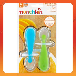 Muỗng Silicon Munchkin Tập Cho Bé Tự Cầm Ăn