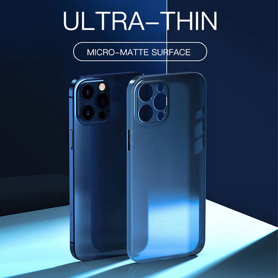 Ốp điện thoại PP mờ siêu mỏng bảo vệ camera thích hợp cho iPhone 13 Mini 12 Pro 11 Max XR X XS 8 7 6 6s Plus SE 2020