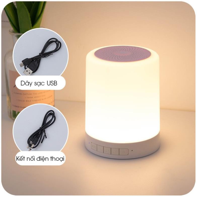 [HÀNG CÓ SẴN] Loa di động cảm ứng tích hợp đèn ngủ F2, Loa Bluetooth Không Dây 2IN1- Đèn LED cảm ứng đổi màu!