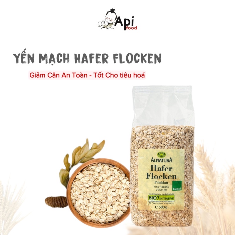 Bột Yến Mạch Đức Hafer Flocken Nguyên Hạt 500gr
