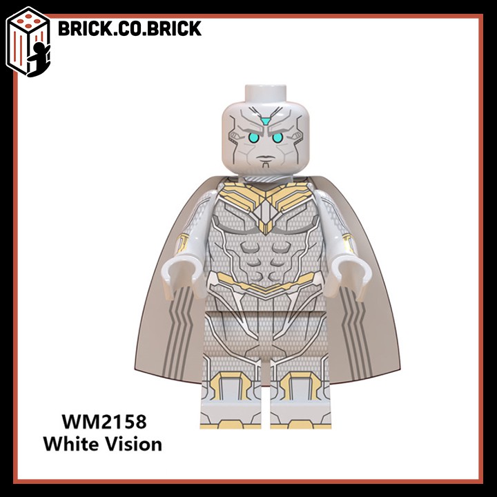 Wanda Vision Đồ chơi Non LEGO Super Hero Siêu Anh Hùng MCU Comic Mô Hình Quick Silver Bily Tommy Agatha WM6115