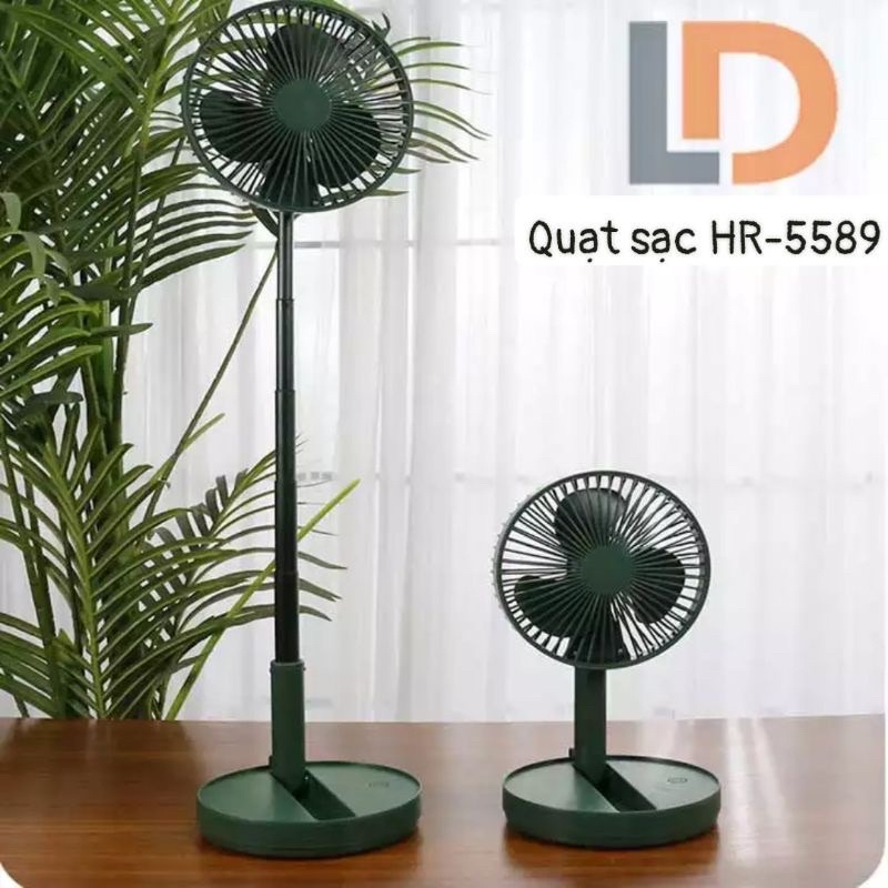 Quạt Sạc Tích Điện Gấp Gọn Hay Kéo Dài Đa năng