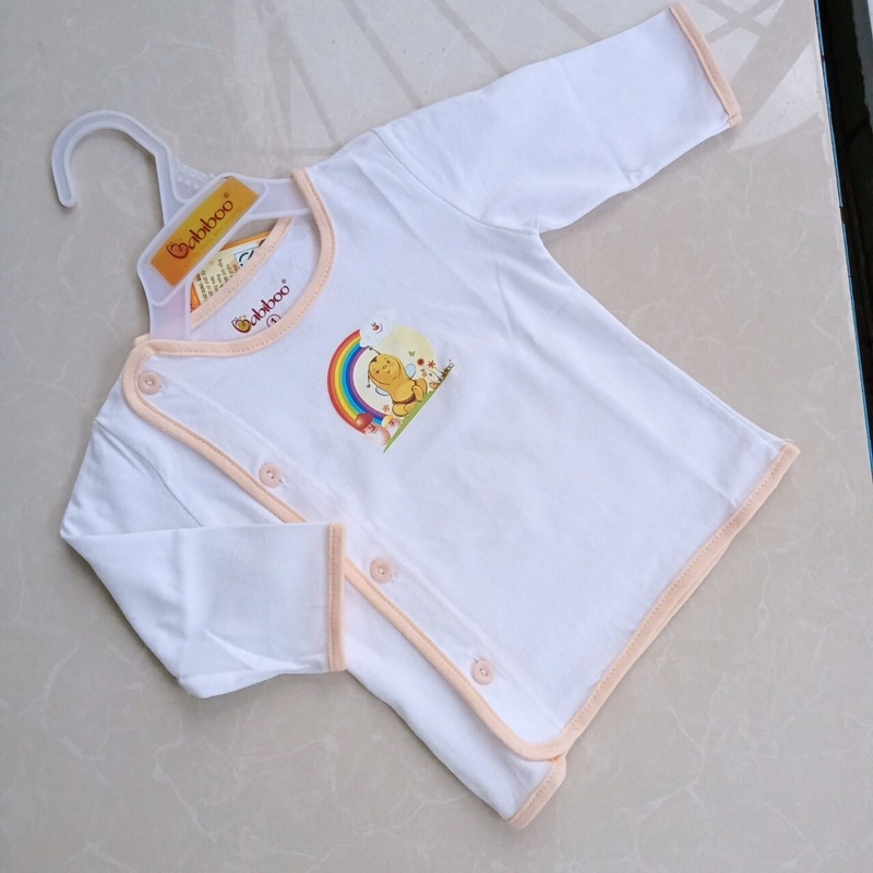 ÁO SƠ SINH DÀI TAY CÚC LỆCH - 100% VẢI COTTON CAO CẤP