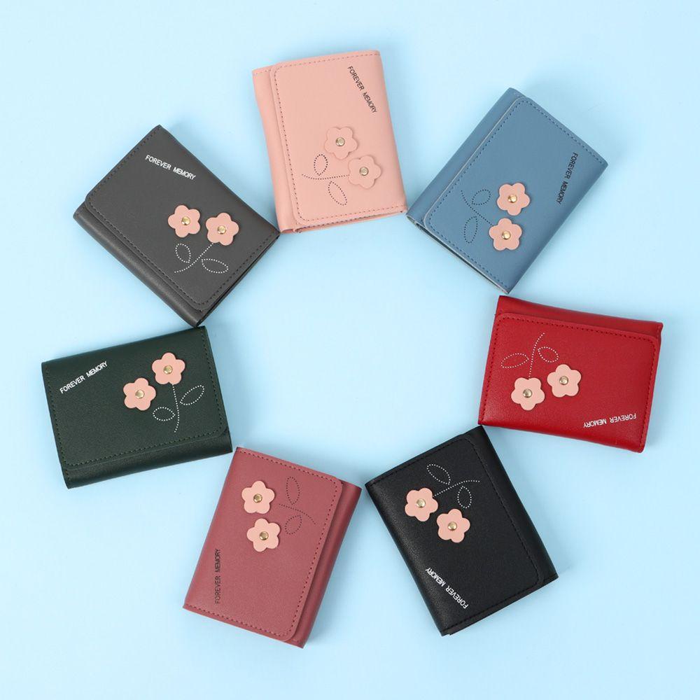 Ví Ngắn Đựng Tiền Xu Màu Cầu Vồng Thời Trang Giá Đỡ