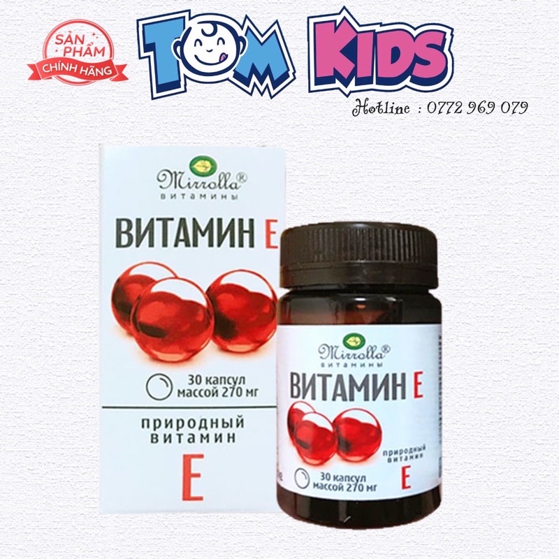 VITAMIN E ĐỎ CỦA NGA HỘP 30 VIÊN