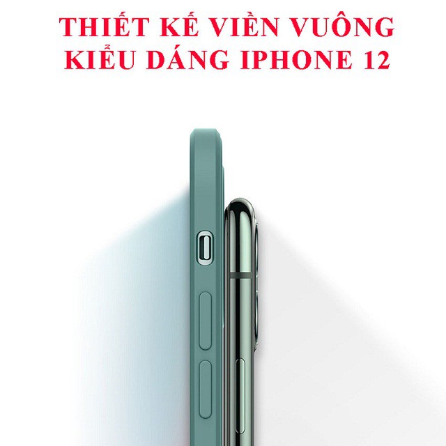 [Freeship] Ốp lưng Iphone - Ốp chống bẩn VIỀN VUÔNG BẢO VỆ CAM từ Ip 6 Plus đến 12 Pro Max bảo vệ điện thoại toàn diện