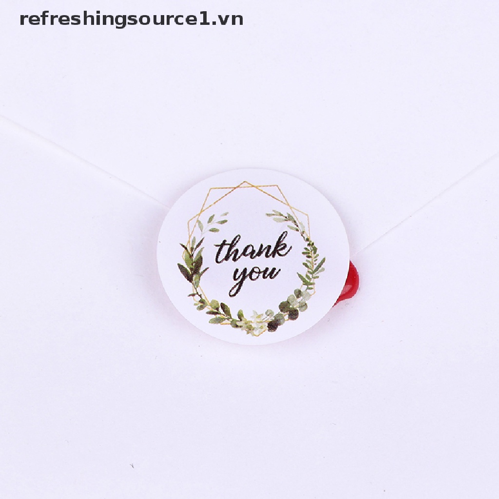 Cuộn 500 miếng dán in chữ Thank You độc đáo trang trí niêm phong