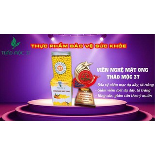 hũ to 500 viên tinh nghệ mật ong 37 (thảo mộc 37 chính hãng)