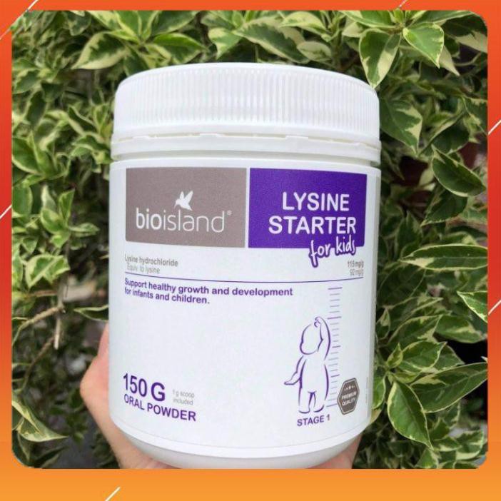 Bột Lysine  Bio Island [FREE SHIP_MẪU MỚI] chuẩn nội địa, cho bé 150g