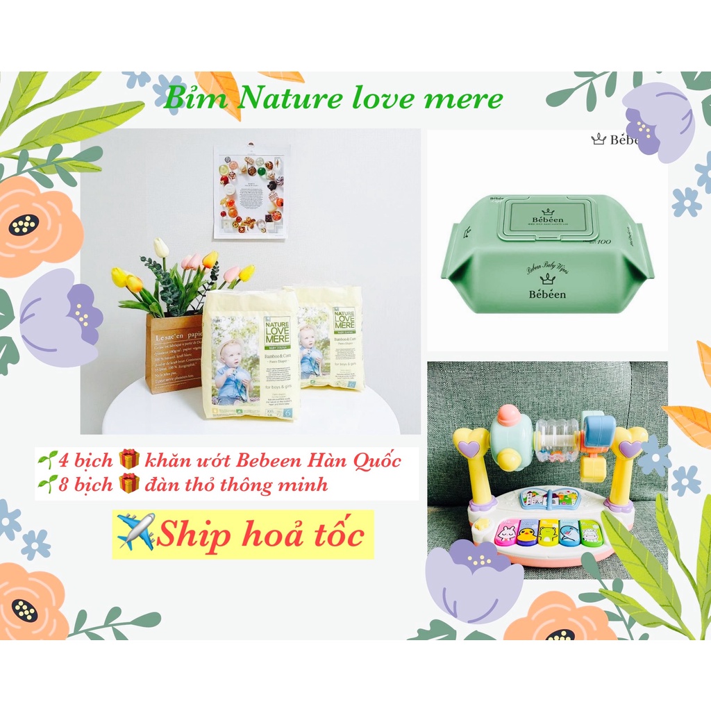 💥𝐌𝐀̂̃𝐔 𝟐𝟎𝟐𝟏💥⚡𝐅𝐑𝐄𝐄 𝐒𝐇𝐈𝐏⚡Bỉm quần/dán NATURE LOVE MERE đủ size S26/M24/L22/XL20/L22/XL20/XXL18