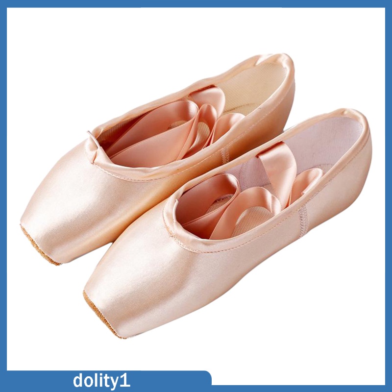 Giày múa ba lê vải satin đế mềm thoải mái cho nữ