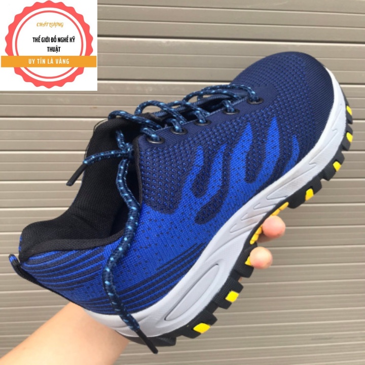 Giày Bảo Hộ Lao Động Nam Siêu Bền Mũi Sắt – Đế Lót Thép Chống Đinh, Chống Dập Ngón, Chống Tĩnh Điện mẫu xám 01