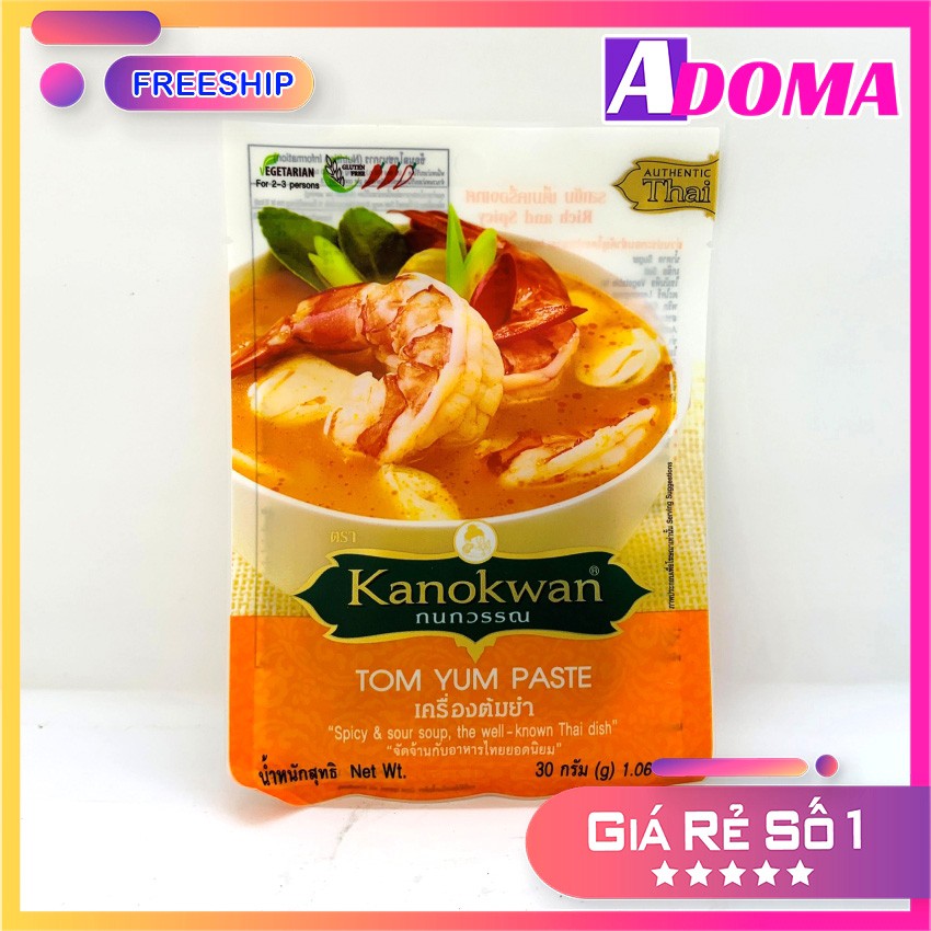 Sốt gia vị Lẩu Tom Yum Chuẩn Vị Thái Kanokwan 30g