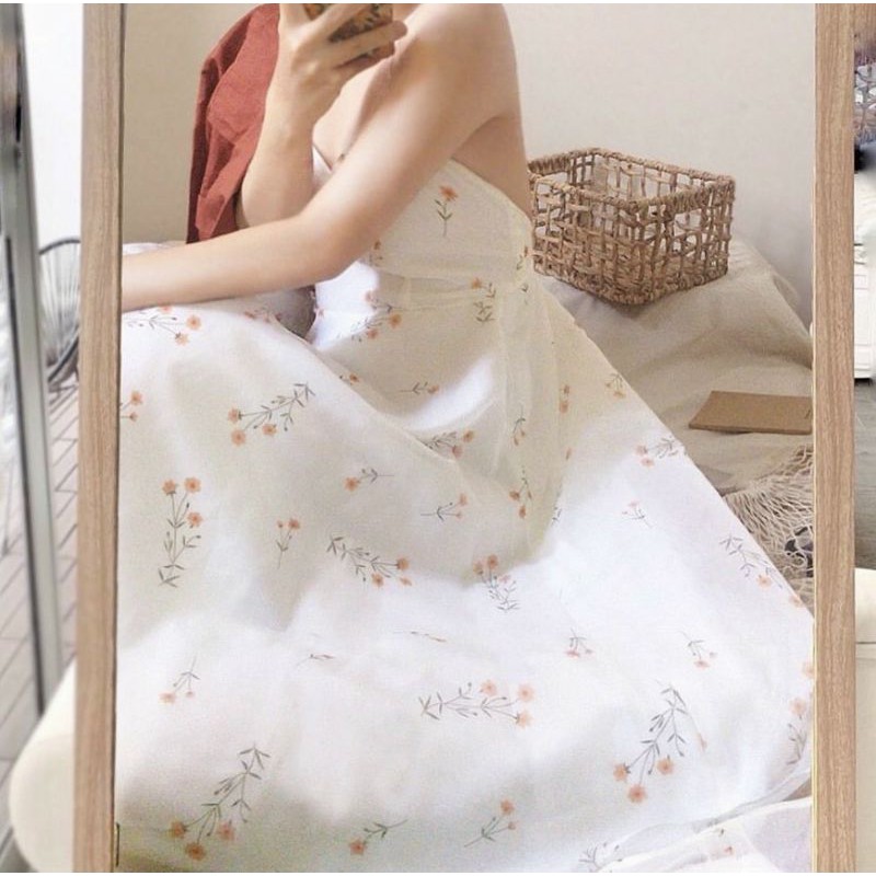 Đầm Đi Biển/ Váy Maxi Hoa 2 Dây Sẵn Mút Ngực Cực Mát Cực Xinh | BigBuy360 - bigbuy360.vn