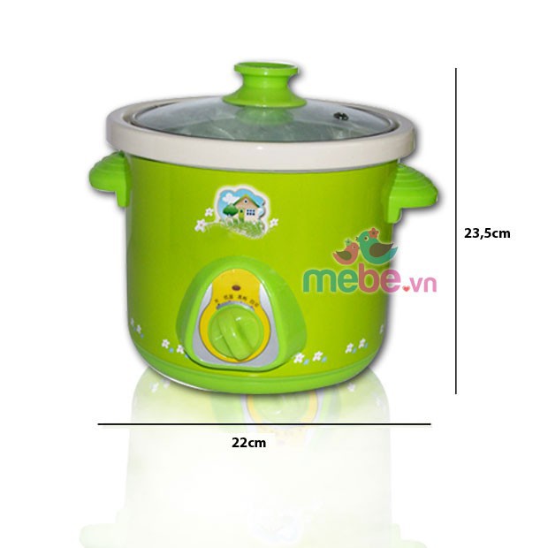 Nồi Nấu Cháo Điện, Nồi Nấu Cháo Chậm 1,5L Hầm Xương, Kho Thịt, Cá, Nấu Cháo Cho Bé Đa Năng