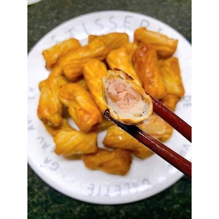 chả mực xoắn ống