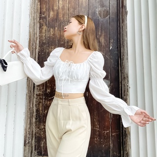 KOOKY HOUSE - WINX TOP - Áo Croptop thiết kế nhún ngực tay hai tầng độc đáo