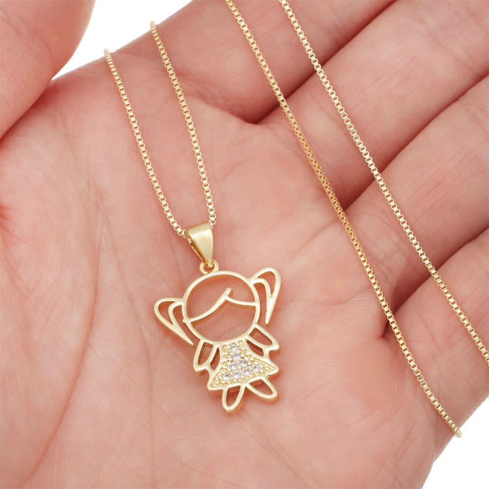 Vòng cổ Mặt Hình Con Trai Và Bé Gái Dễ Thương