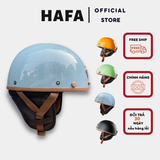 Mũ bảo hiểm nửa đầu, nón bảo hiểm 1/2 , mũ bảo hiểm thời trang màu xanh lá , helmet mnb12