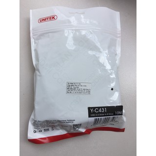 Cáp máy in 10m Unitek Y-C431 chuẩn USB 2.0