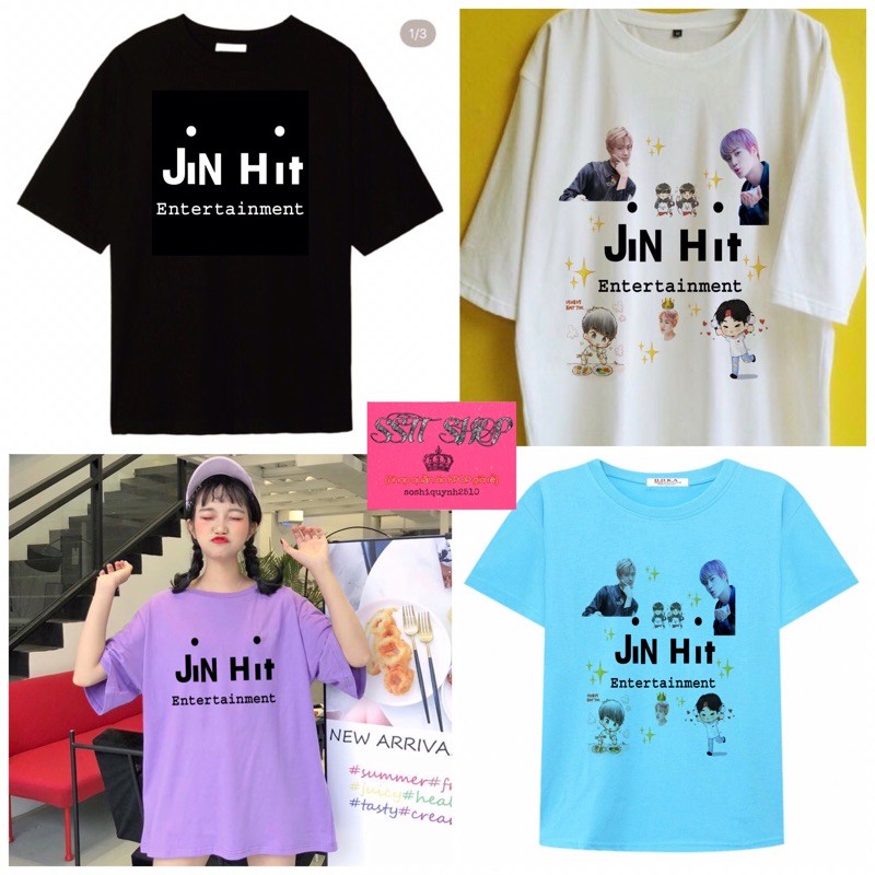 (Tặng Ảnh BTS)Áo BTS JIN HIT của anh cả