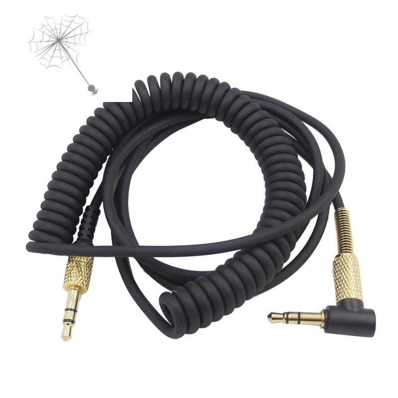 Spring Audio Cable Cord Line for Marshall Major II 2 Monitor Bluetooth Headphone(Without MIC)