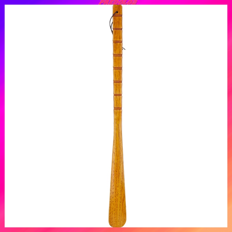 [Predolo2] Dụng Cụ Sửa Giày Cán Dài Bằng Gỗ Tự Nhiên Dài 55cm Màu Nâu