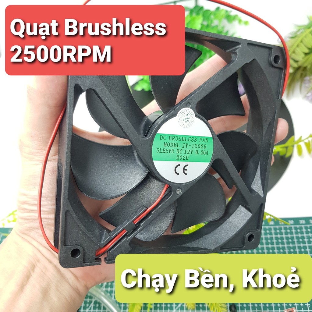 Quạt Tản Nhiệt Brushless 12V 3000RPM 95225 Quạt Thổi Nhiệt Hút Mùi PC 12CM 9CM 6CM - ShopLinhKienM2M