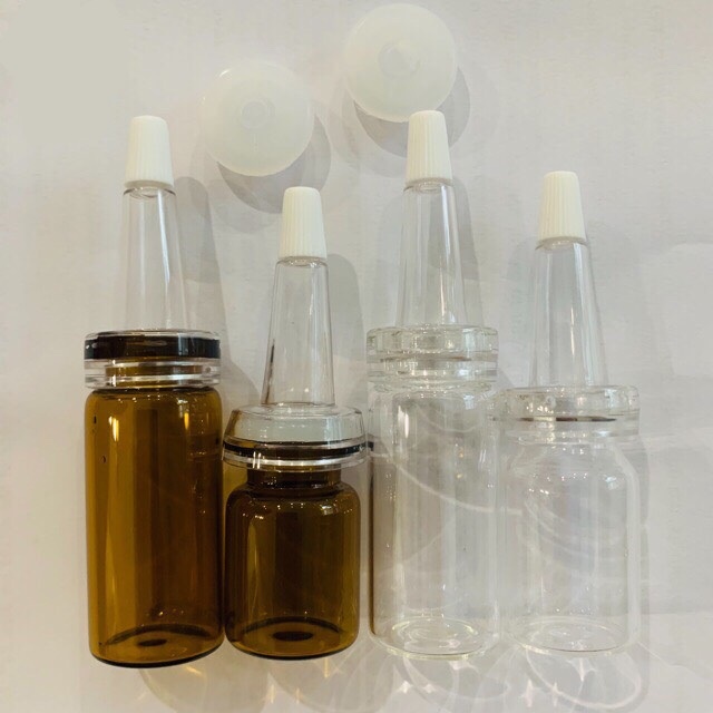 10 Lọ Chai Chiết Kèm Nút Chiết Nắp Bóp Serum Tinh Chất Loution
