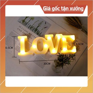 Bộ chữ LOVE đèn LED liền trang trí bàn tiệc hoặc làm đèn ngủ
