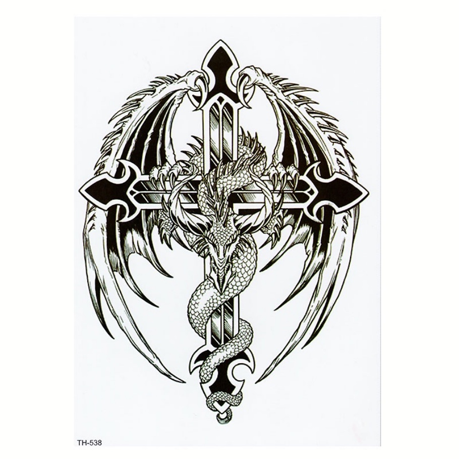 1 Hình Xăm Dán Tạm Thời Hình Cánh Thiên Thần Nghệ Thuật Cơ Thể Cho Nam Và Nữ