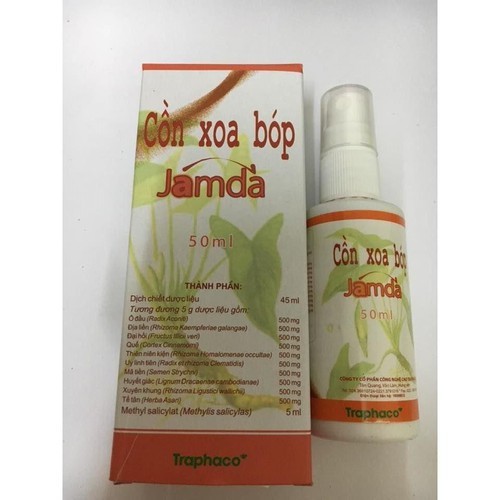 Cồn xoa bóp Jamda Traphaco 50ml