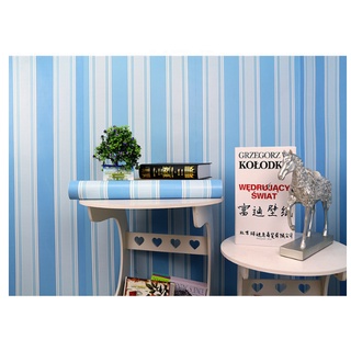 1m x 45cm Decal giấy dán tường có sẵn keo - sọc giả vải POP07