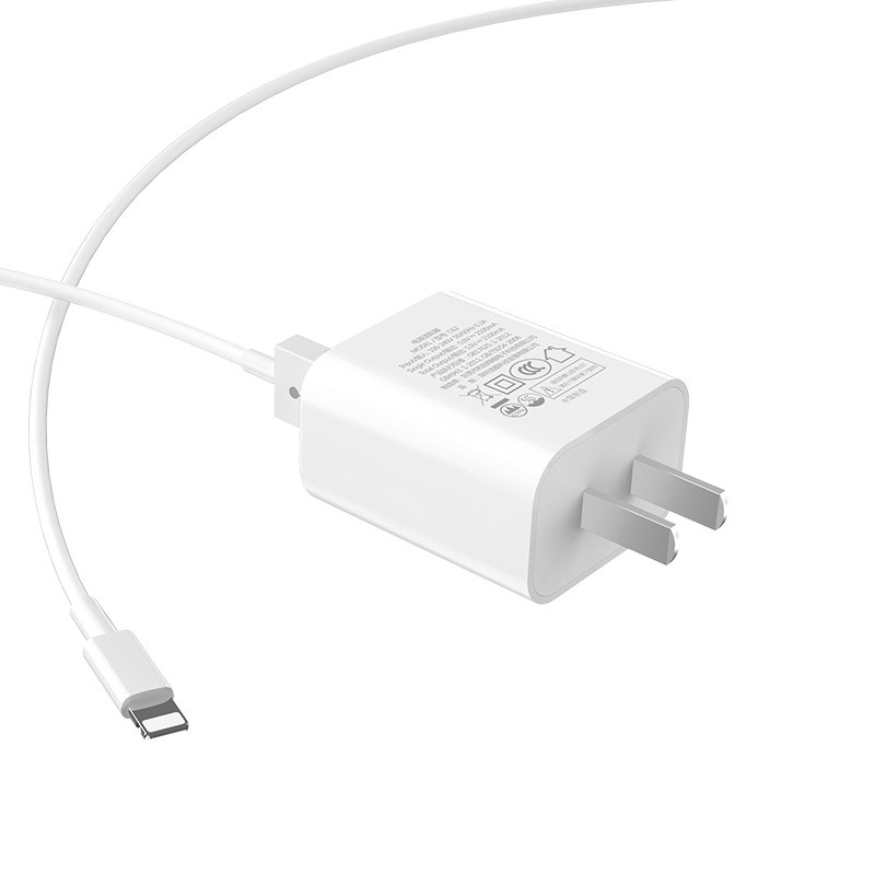 [Thoto Shop] Bộ sạc nhanh HOCO C62 | 2 cổng USB | kèm cáp Lightning cho iPhone/ iPad - hàng chính hãng