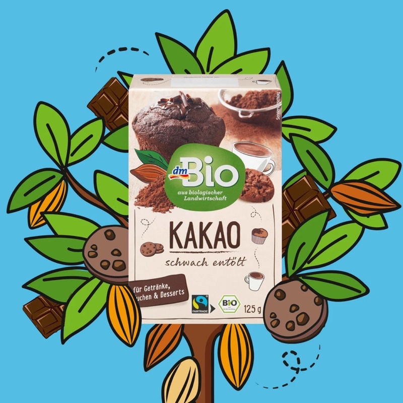 Bột Cacao hữu cơ Đức - 125g