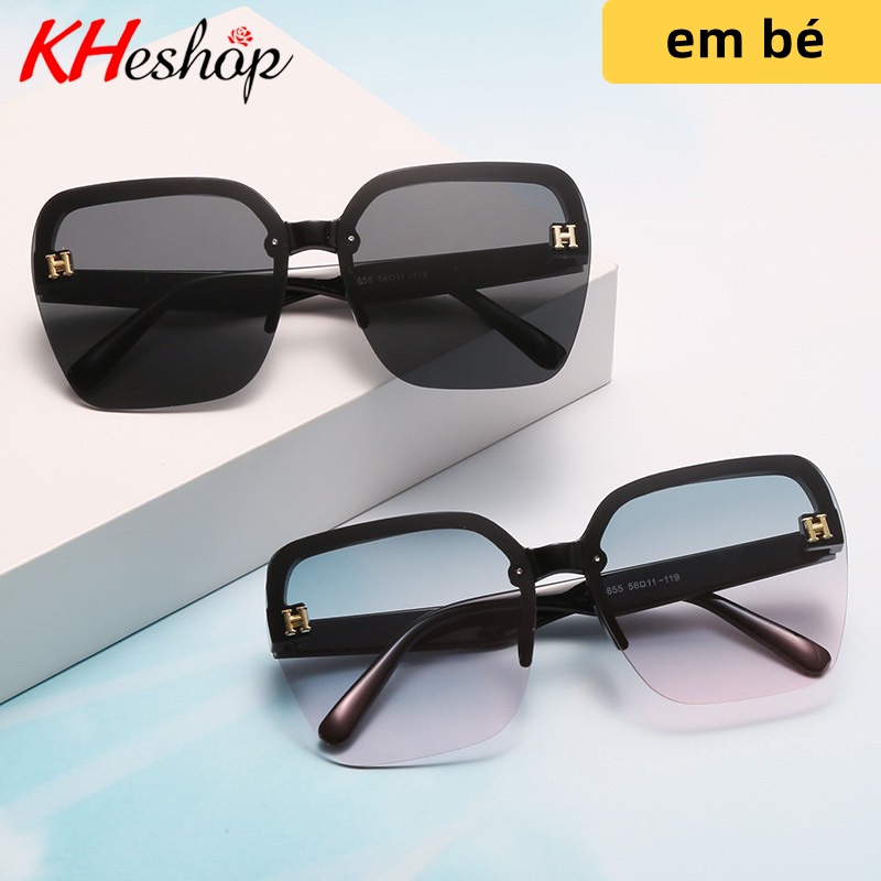 Kính Thời Trang mẫu mới nhất 2022 cho bé yêu form vuông viền nửa tròng chữ H siêu xinh mã Y8855