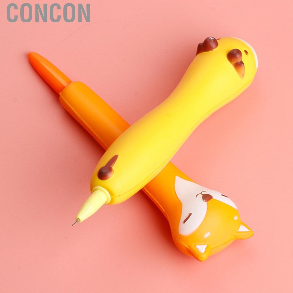 Concon Squishy Pens Cute Soft Relieve Stress Smoother Writing Kawaii Gel Ink Pen for Holiday Gifts School Supplies
