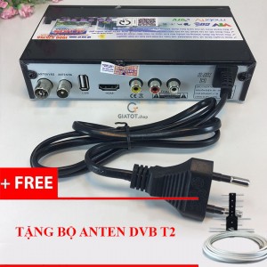 Đầu thu Kỹ thuật số DVB-T2 Hùng Việt HD-789s Karaoke tặng Anten DVB T2