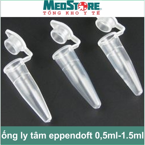 Combo 100 ống ly tâm Eppendorf các size 1,5ml, 2ml