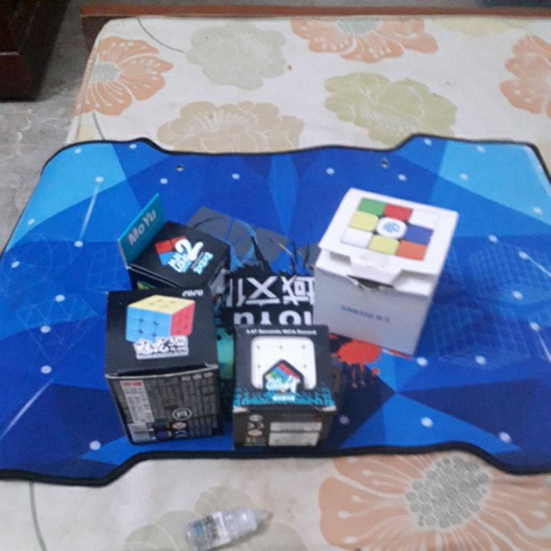 combo rubik cũ Gan rs ko M meilong3m mf3rs meilong 2x2 thảm moyu lube qiyi meilong 4x4