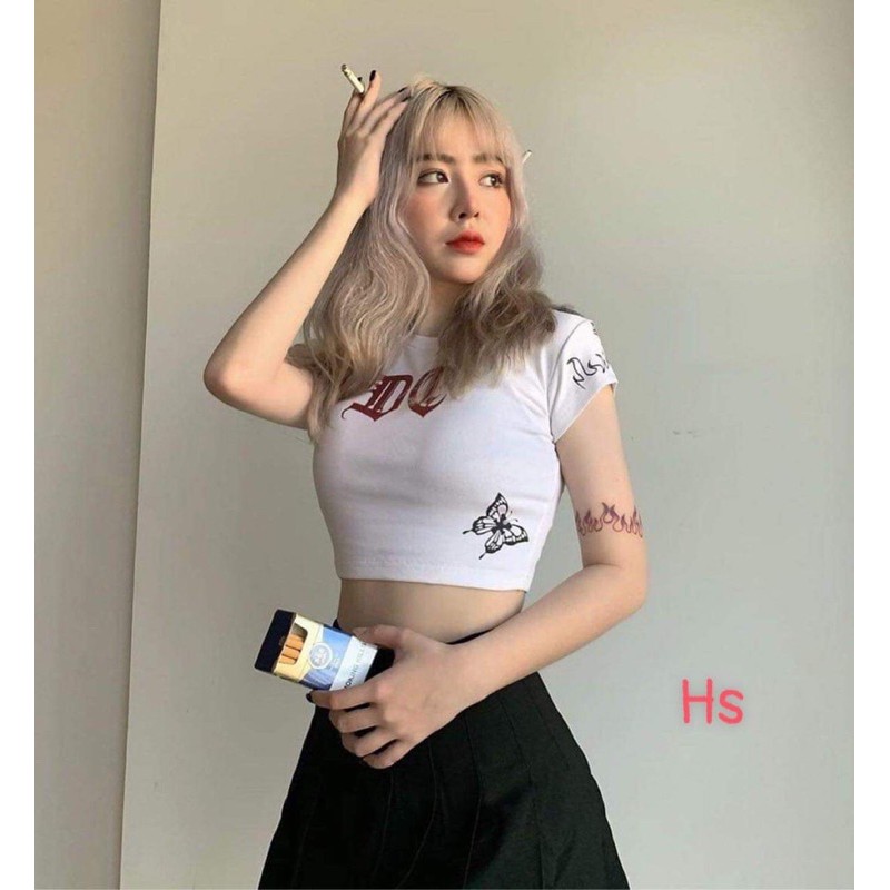[ Mã WASTAPR giảm 10K đơn 50K] Áo croptop bướm D HSU1 | BigBuy360 - bigbuy360.vn