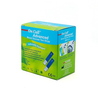 Que đường huyết On Call Advanced hộp 25 test rời