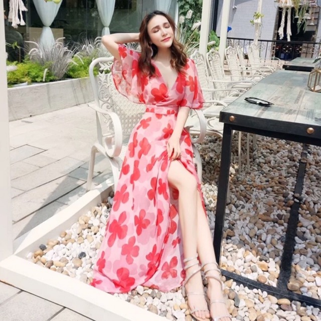 Đầm maxi hoa cao cấp xinh đẹp