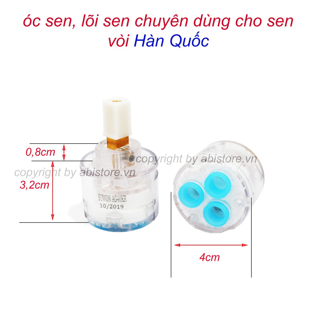 ÓC SEN VÒI TẮM NÓNG LẠNH CHUYÊN DÙNG CHO SEN VÒI HÀN QUỐC, LÕI SEN CAO CẤP