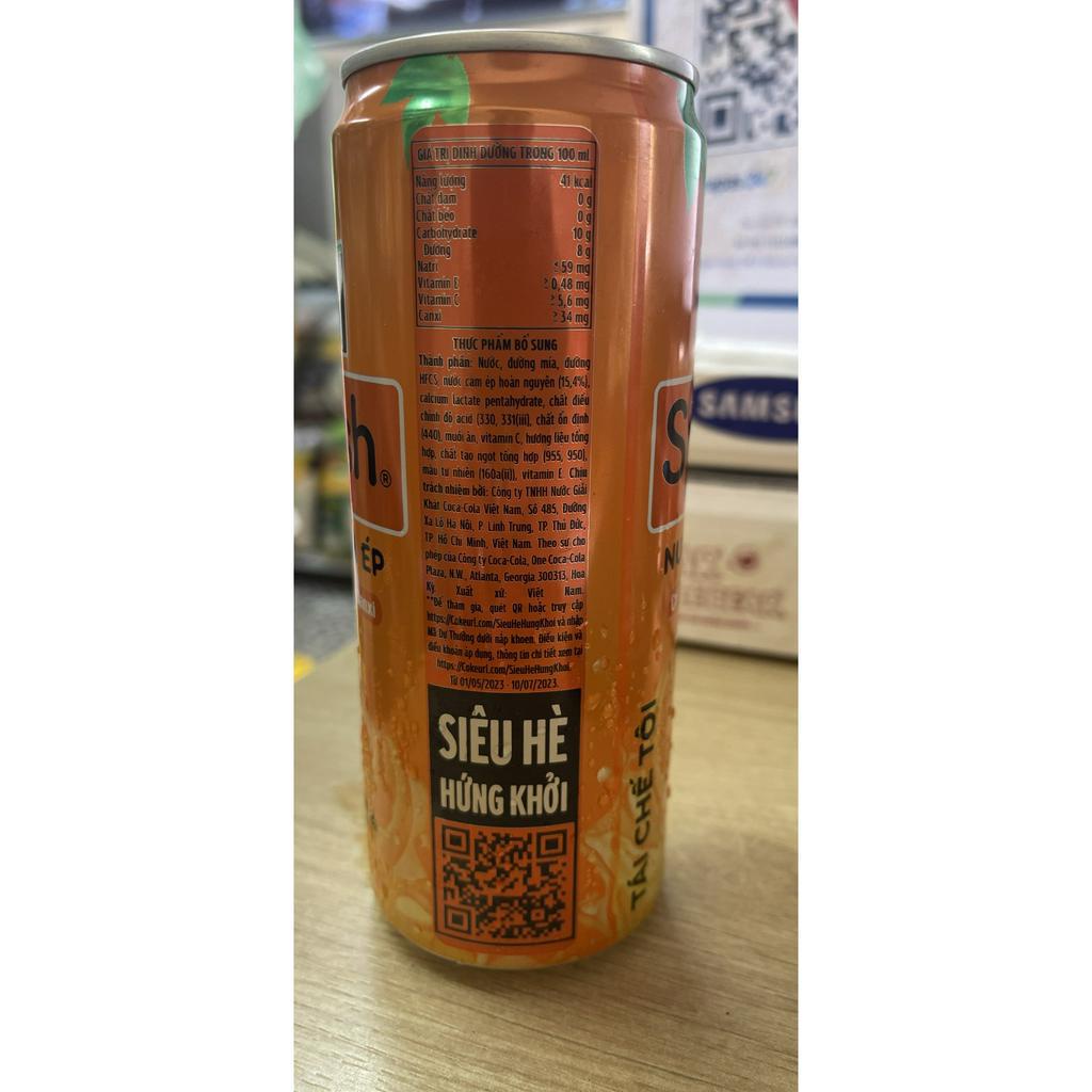 Nước Ep Cam Splash Dạng Lon 320ml Bổ Sung Vitamin C , E và Canxi [ Vidafood ]